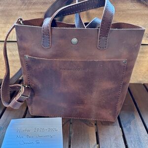 Portland Leather Goods Mini Crossbody Tote